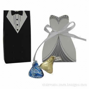 Wedding candy box, bride & groom